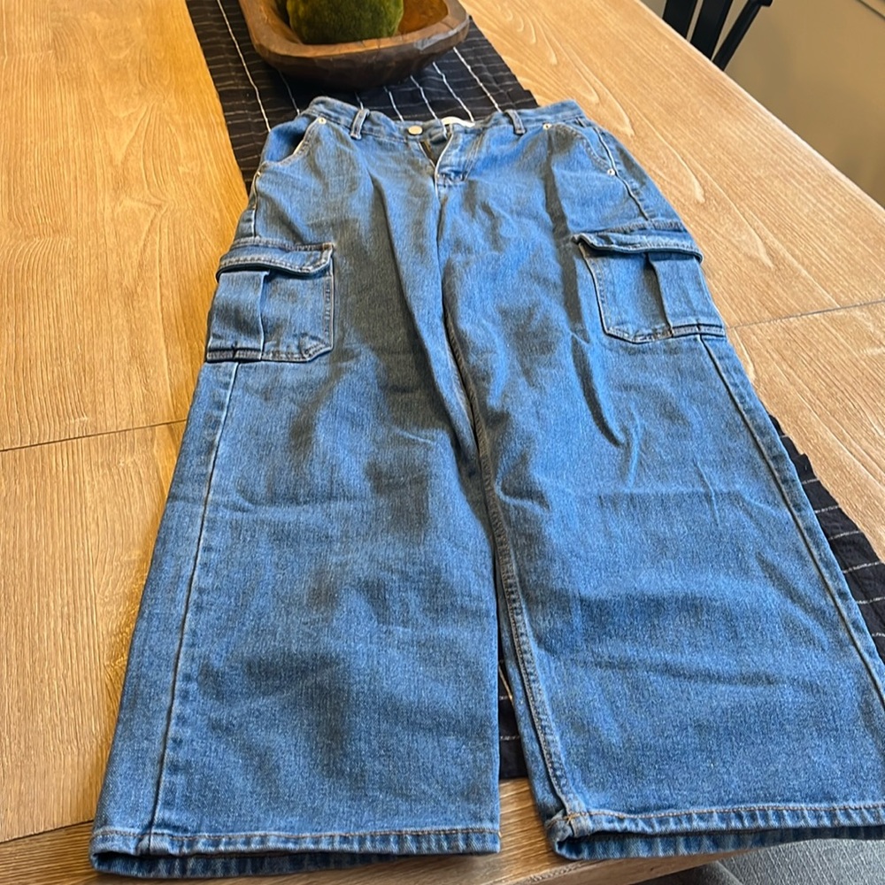 The Frankie Shop High rise cargo jeans